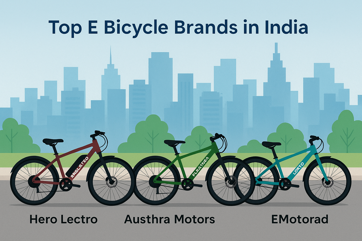 E Bicycle Brands in India