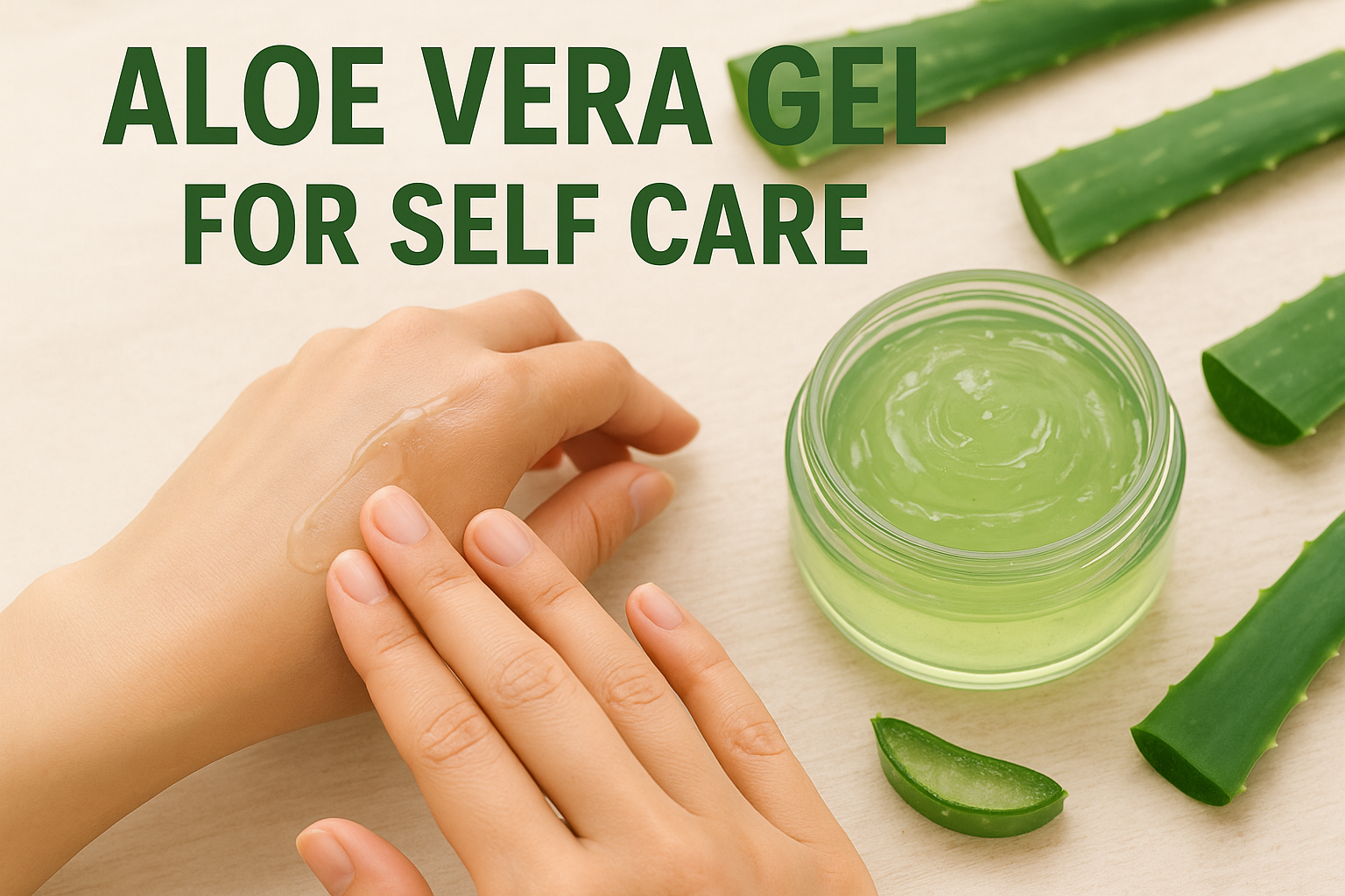 aloe vera gel for self care