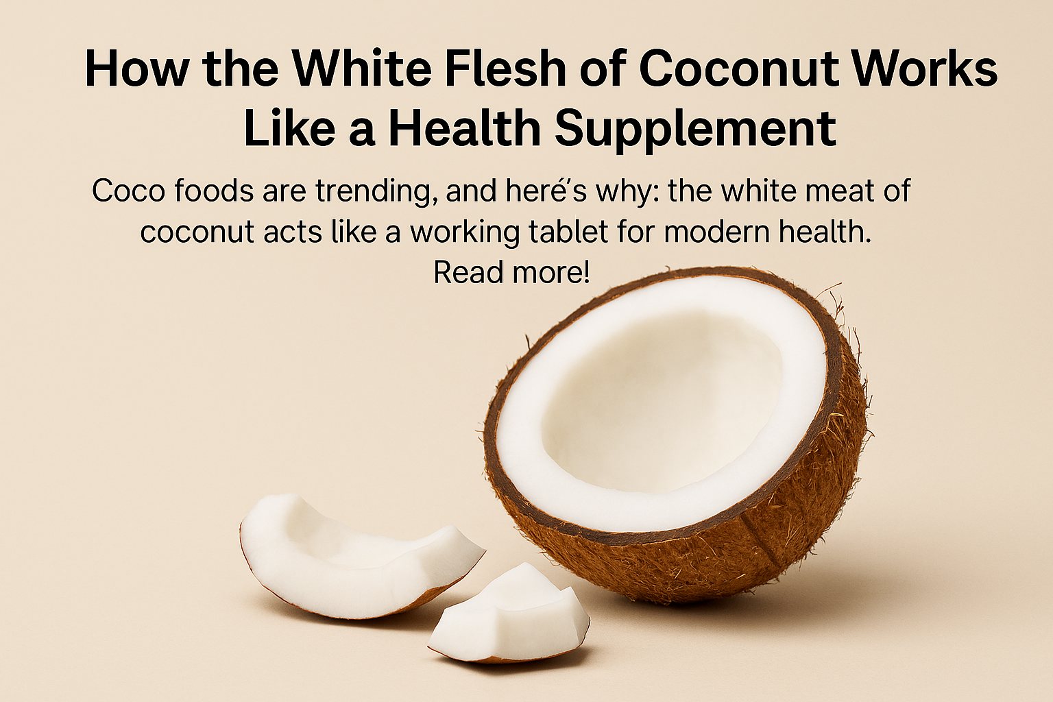 white meat of coconut
